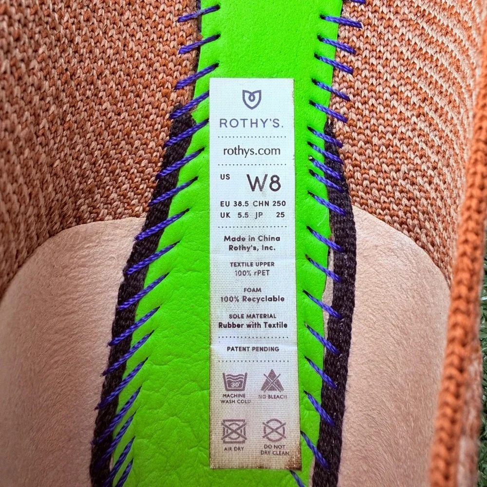 Rothy's The Point Flat Driftwood Spot Pattern Women’s Ballet Shoes - Picture 10 of 11